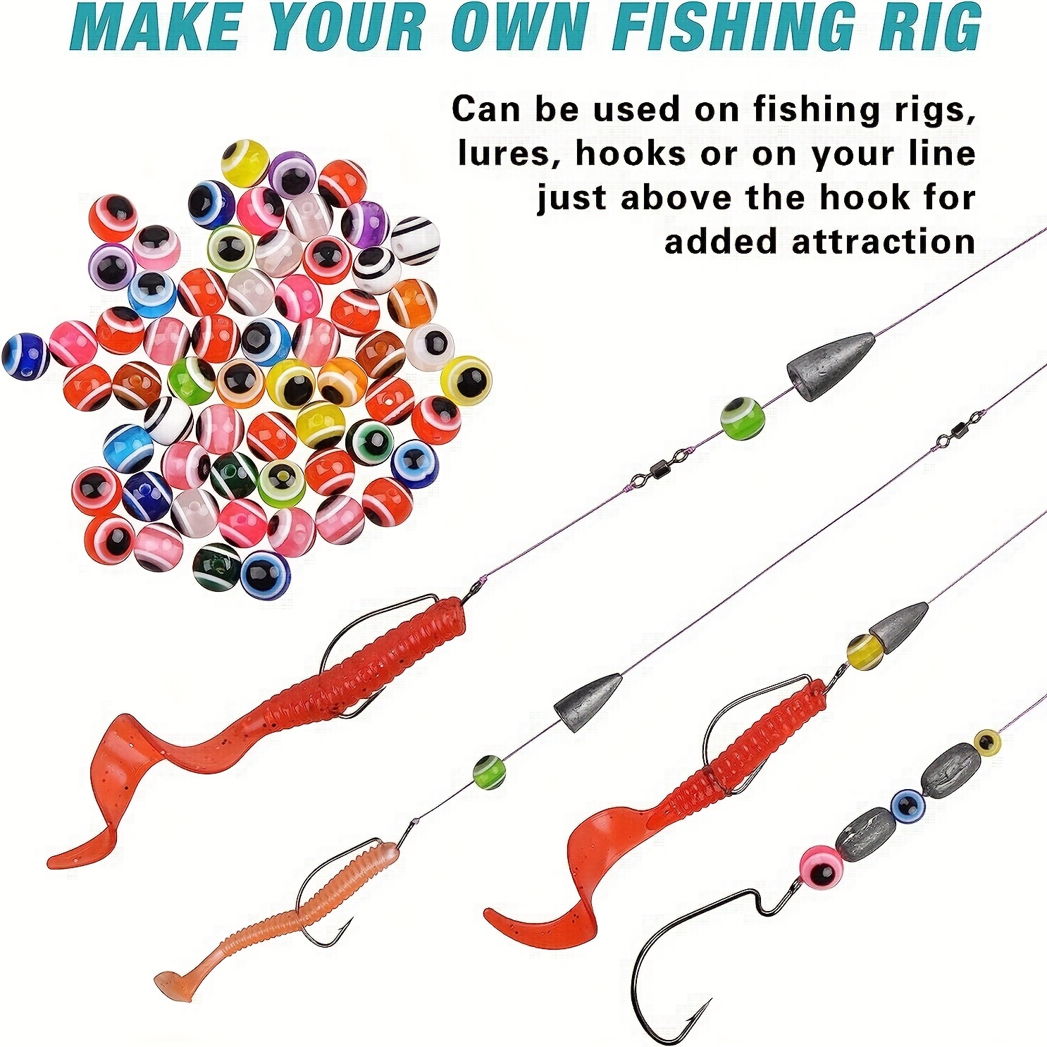 Complete Fishing Kit: Weights Sinkers Lures Beads Perfect - Temu