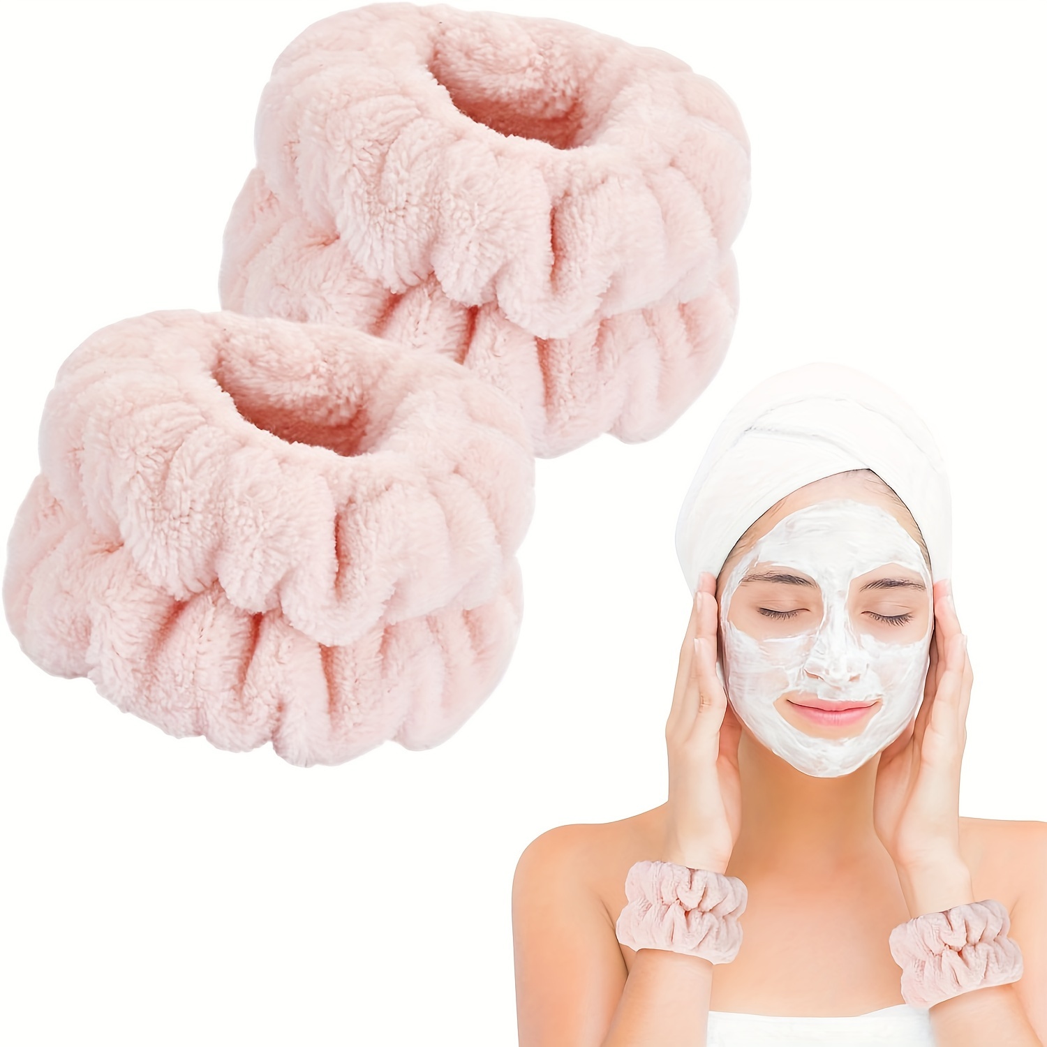 Toallas de muñeca para lavar la cara, pulseras para lavar la cara,  muñequeras para lavar la cara, pulseras de spa para lavar la cara, bandas  para el