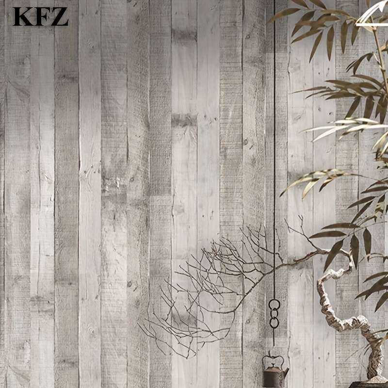  Papel tapiz autoadhesivo con acabado sintético de madera verde  rústica que puede ser vertical u horizontal con gran removedor de papel  tapiz autoadhesivo para pared, póster decorativo para sala de estar