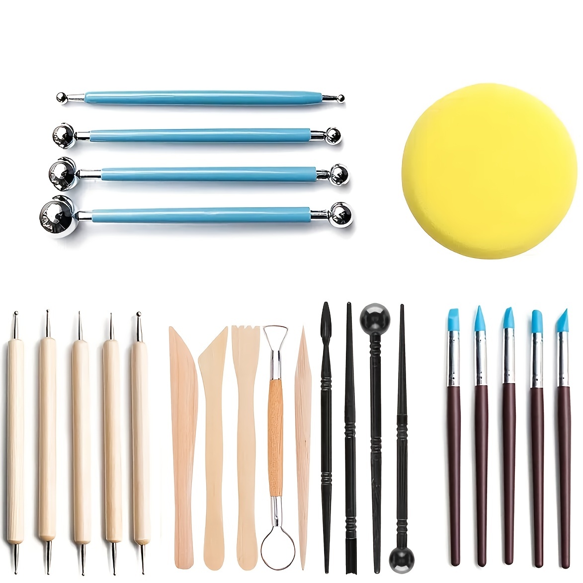 Clay Tools Kit 22 PCS Polymer Clay Tools Ceramic Tools Clay Sculpting Air  Dry Clay Tool for Adults Pottery Craft Baking Carving - AliExpress