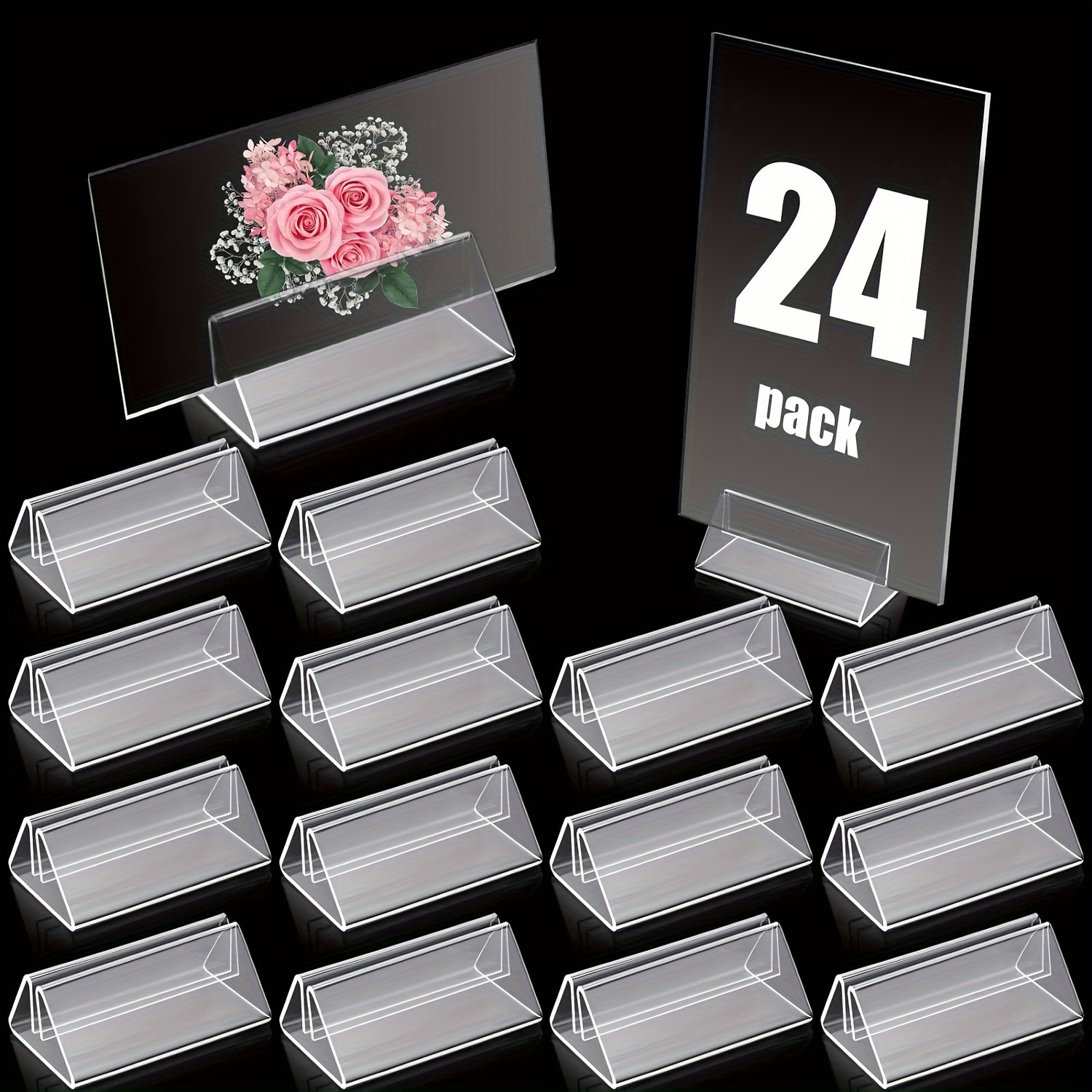 Acrylic Wedding Table Number Holders Clear Card Display Temu Australia