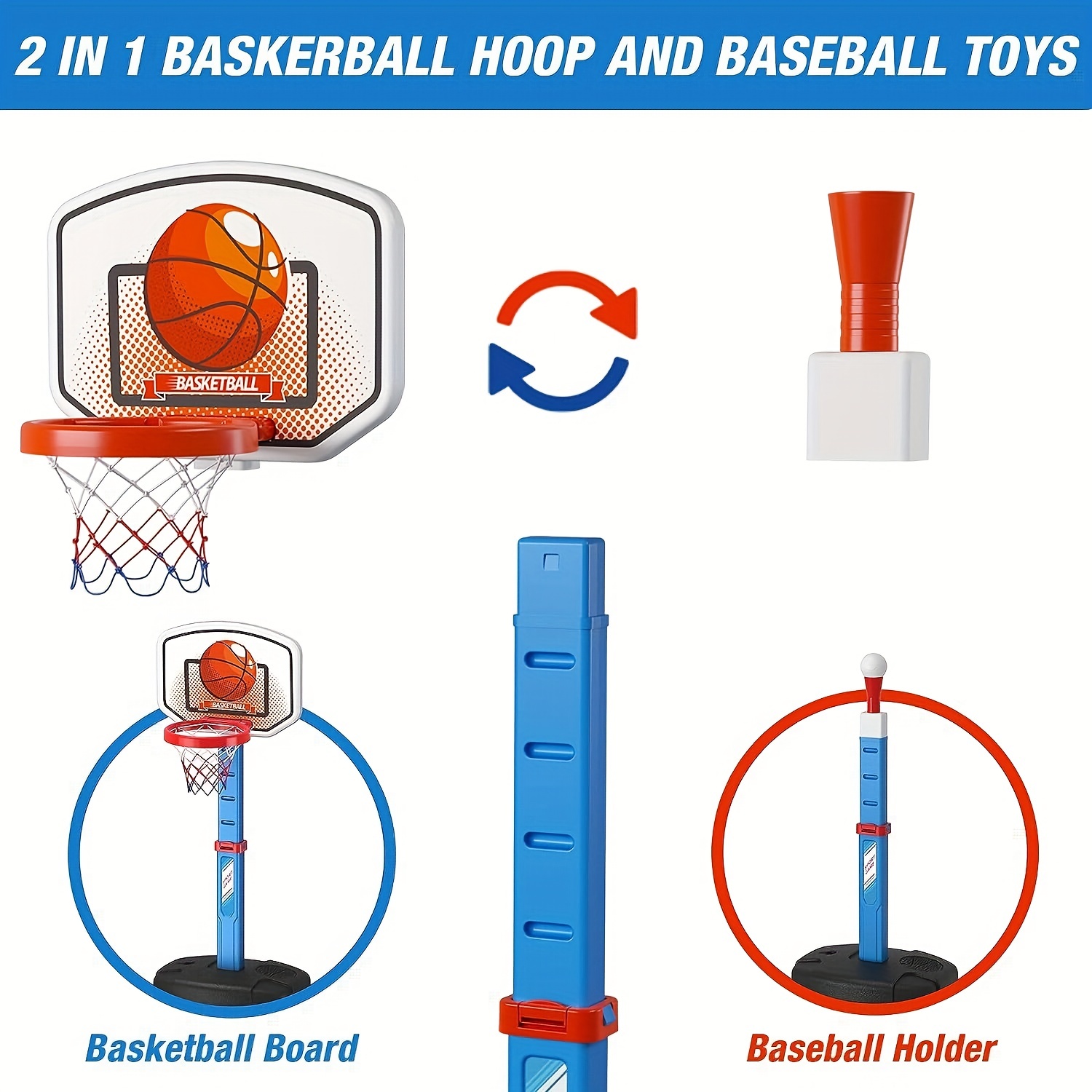 Dreamon Mini Basketball Hoop for Kids, Indoor Wall Mounted Shooting Ball  Game Sport Set for Boys Girls Bedroom – TopToy
