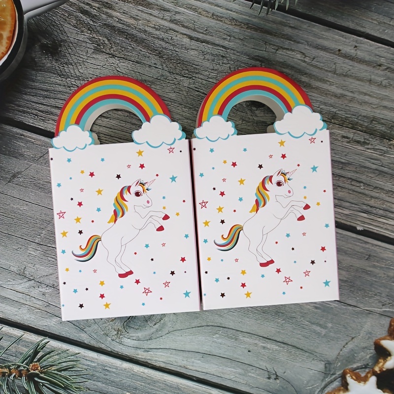 Magic Unicorn Party Gift Box Unicorn Party Popcorn Candy - Temu