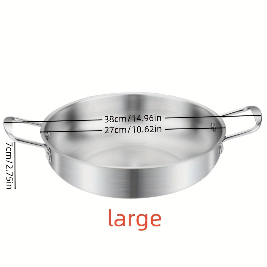 Color ME! 10in Stainless Steel Everyday Pan Me Korean Noodle Ramen Pot  Small Stockpots Pasta Pots Stir Fry Omelet Paella Pans for Home and Outdoor