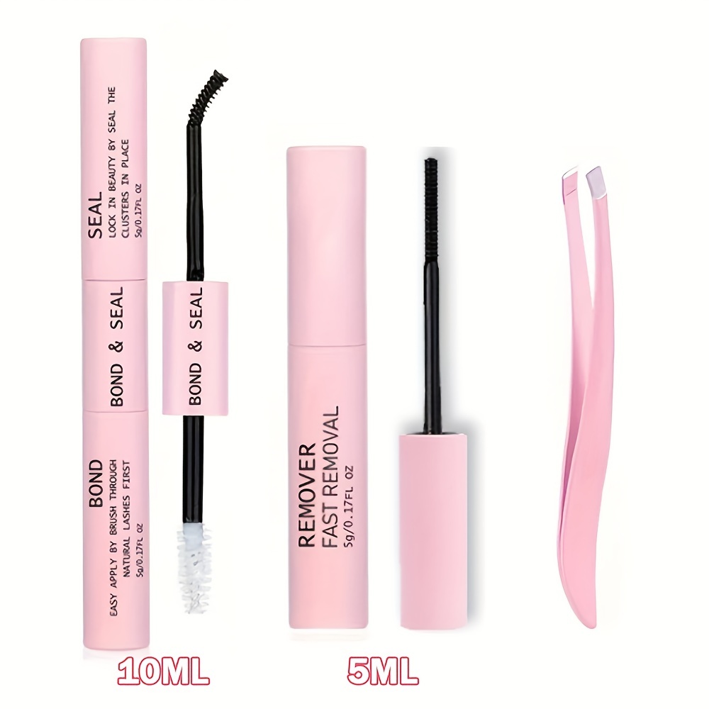 Cluster Lashes, D Curling 40d Diy Individual Lash Extension Kit With