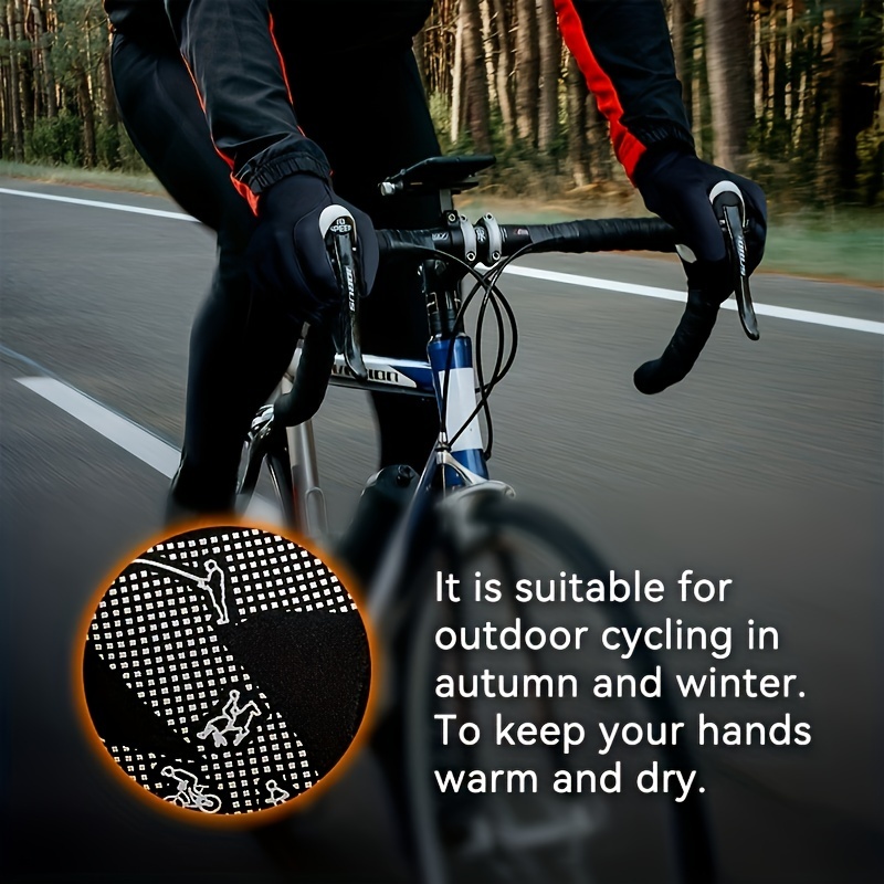 Gants vélos hiver thermiques tactiles