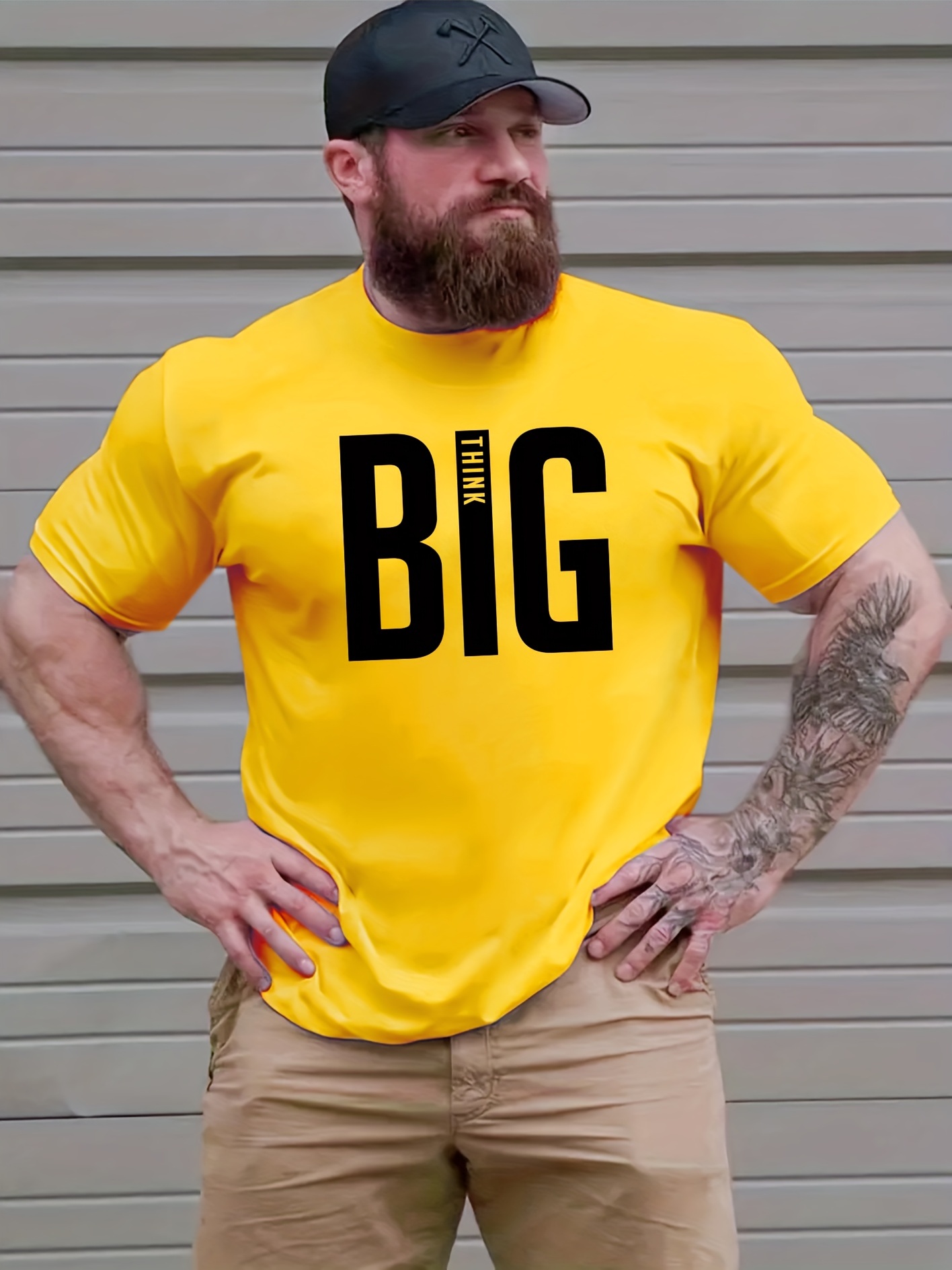 Men's Letter BULIT IN THE FORTIES Graphic T-Shirts Casual Sports Loose  Round Neck Short Sleeve Tees Top Spring Summer Clothes, For Big And Tall  Guys