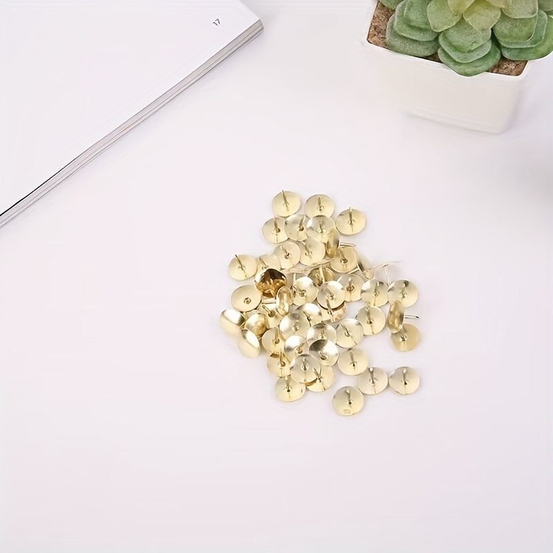 Thumbtacks Golden Nickel School Supplies