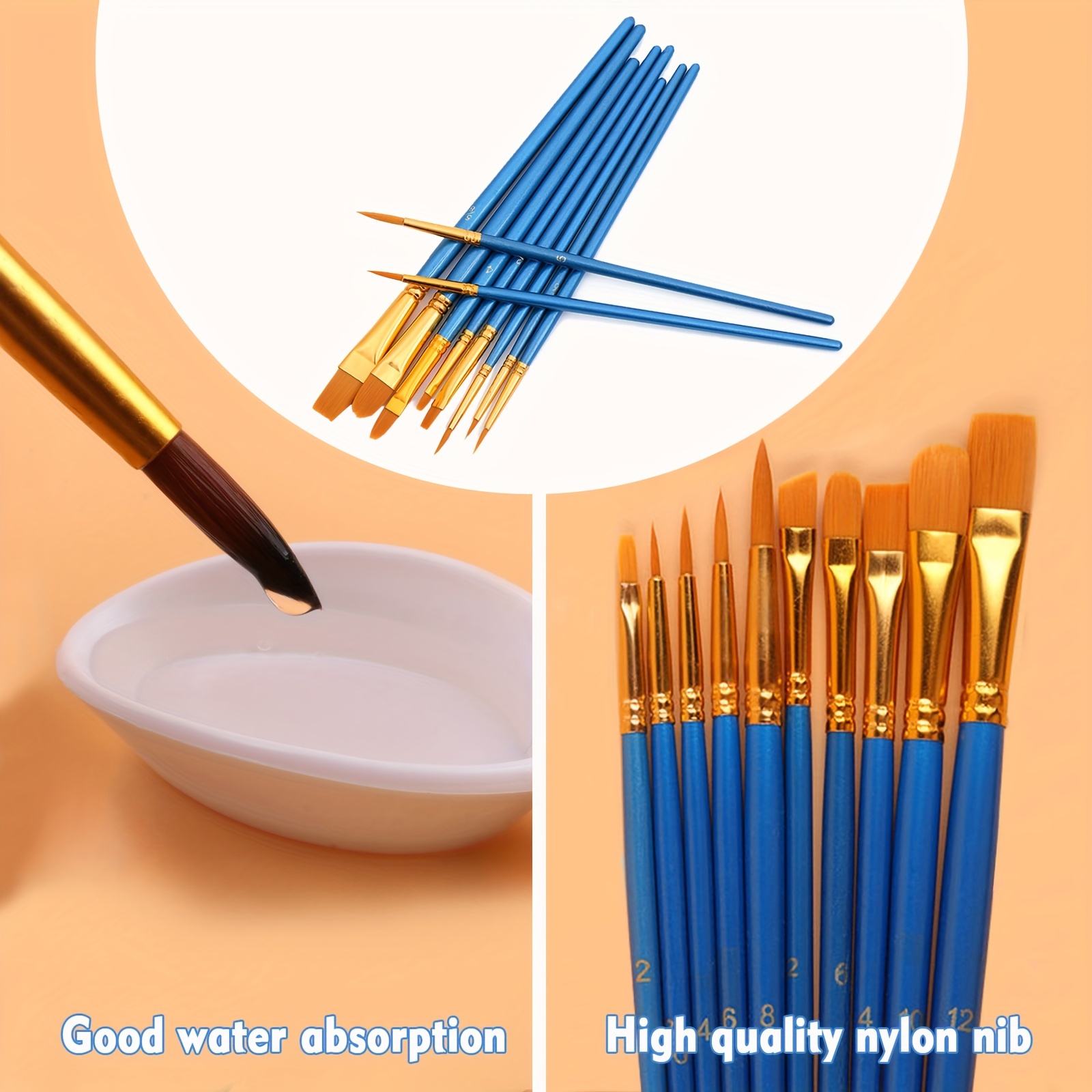 Paint Brushes For Oil Painting And Watercolor, Professional Artist Painting  Brush Set For Oil,acrylic,canvas, Gouache,includes Fine Detail Paint Brush  For Fine Detailing Painting - Temu Germany