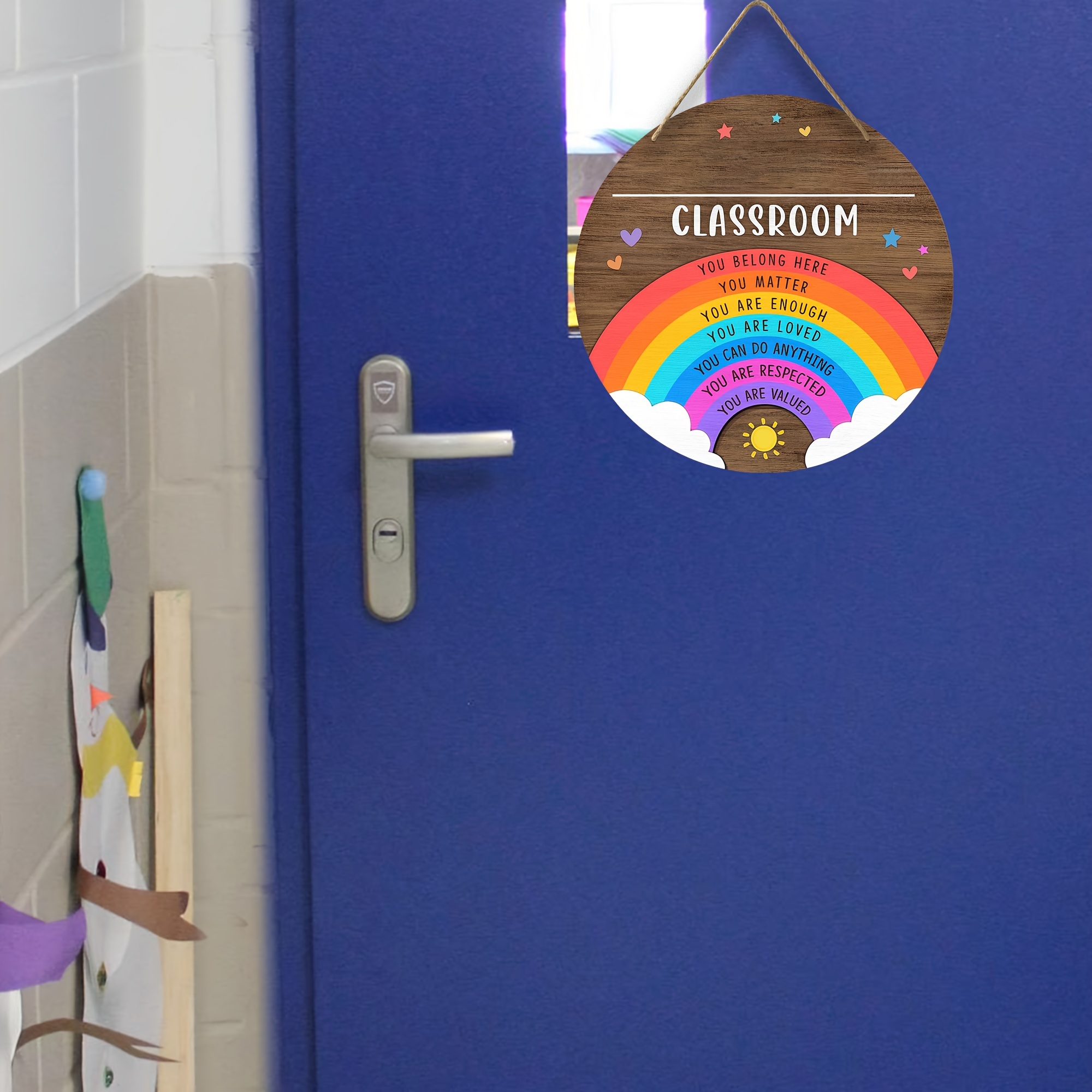 Welcome Classroom Door Sign Custom Classroom Door Sign Round - Temu