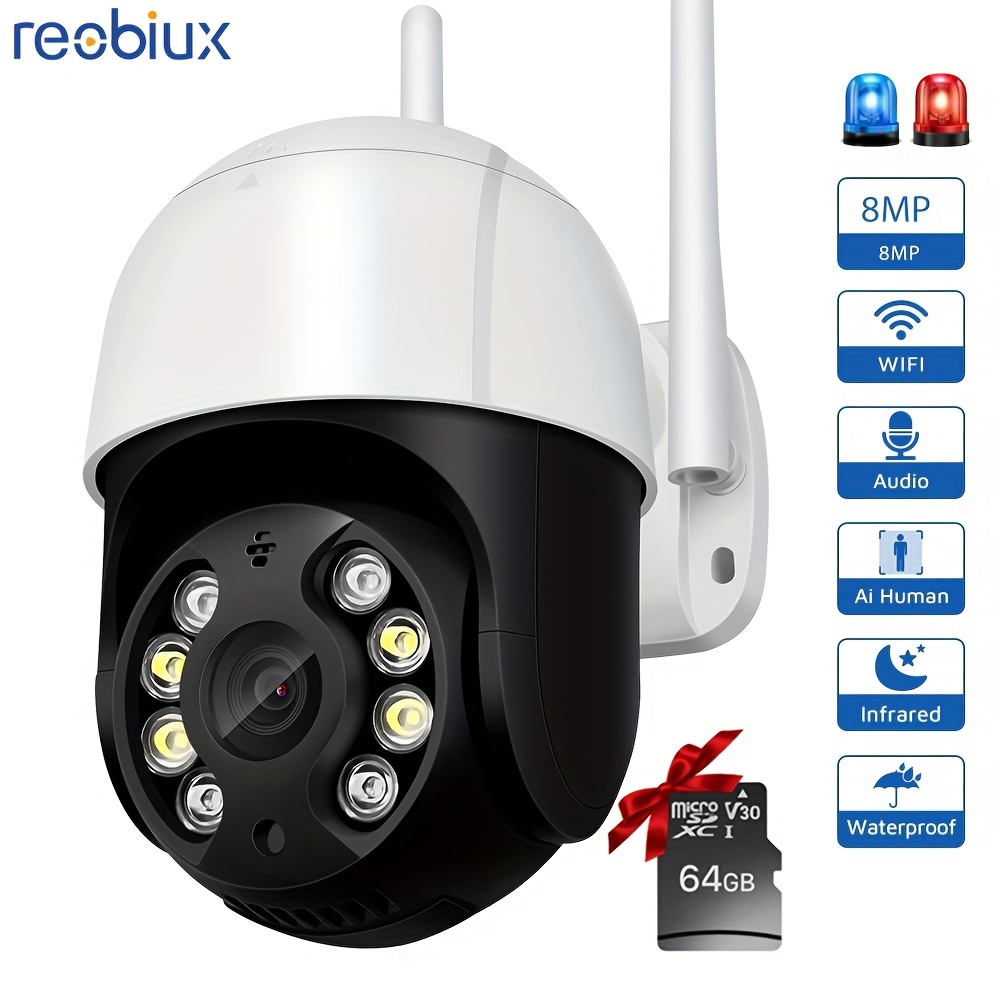 Reobiux 2K Camara Vigilancia WiFi Exterior Solar con Batería