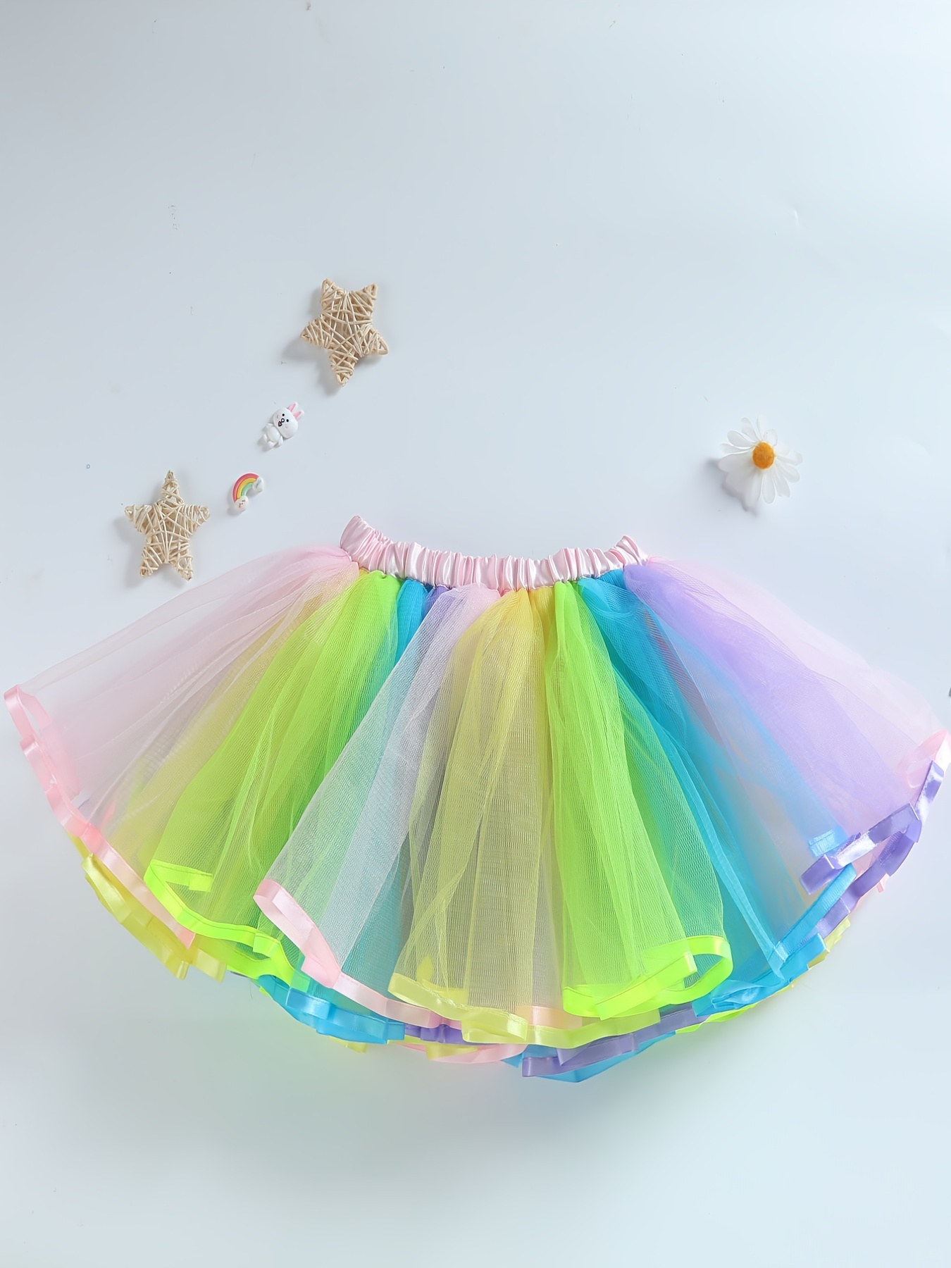 Gonna da principessa tutu in tulle arcobaleno per ragazze - Temu Italy