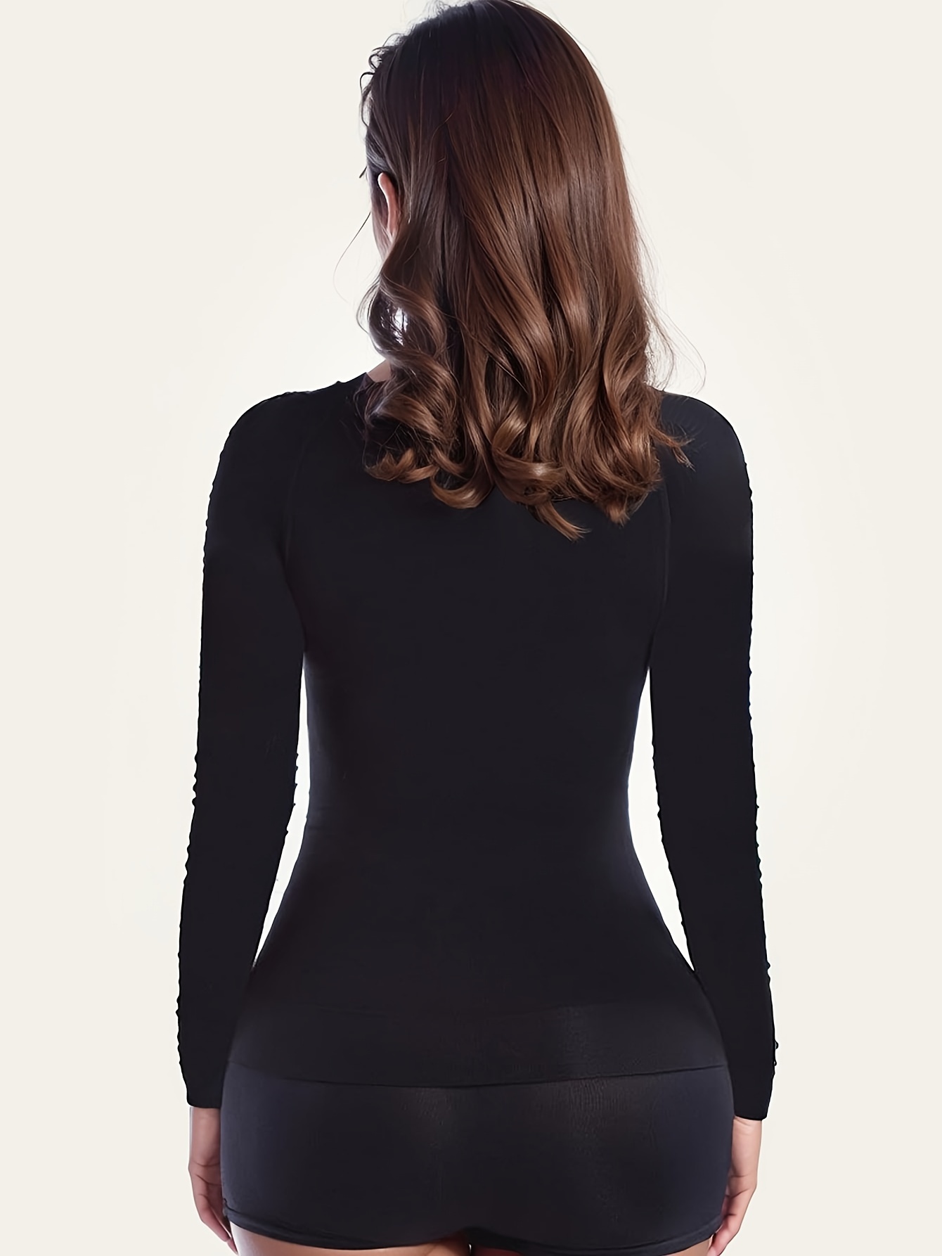 Simple Solid Thermal Underwear Soft Comfortable Long Sleeve - Temu