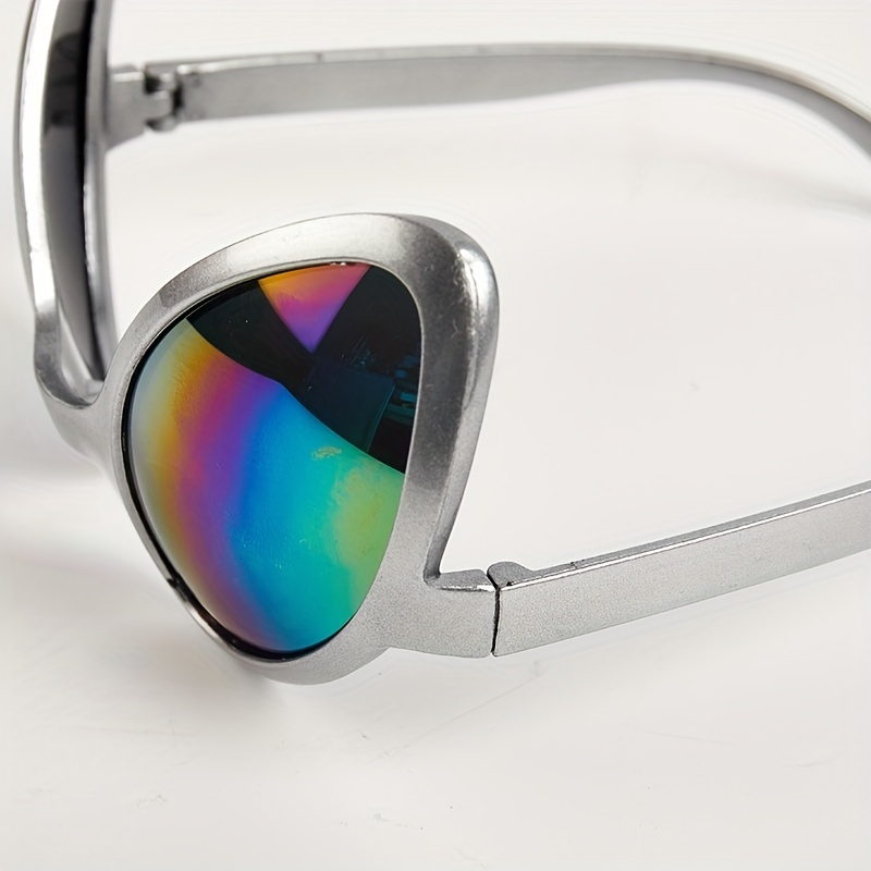 Gafas espejadas metálicas Alien Gafas de sol de una pieza Robot Party  Cosplay Gafas Tonos plateados comprar a buen precio — entrega gratuita,  reseñas reales con fotos — Joom