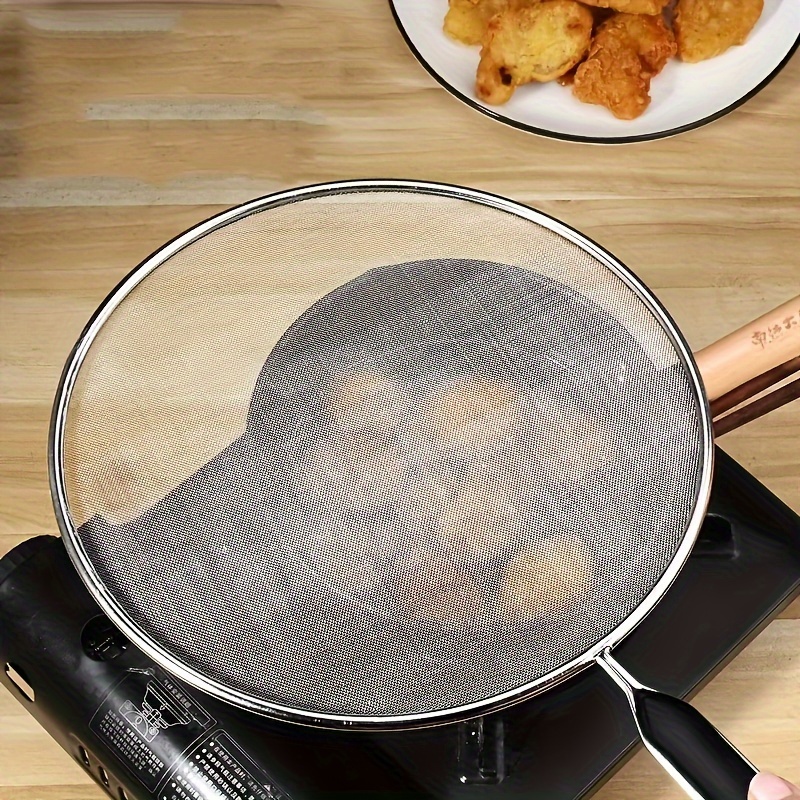 Silicone Splatter Screen Pan Cover 11, Heat Insulation Cooling Mat,  Strainer, Drain Board, Oil Splash Guard for Frying Pan, Non-Stick, Heat  Resistant
