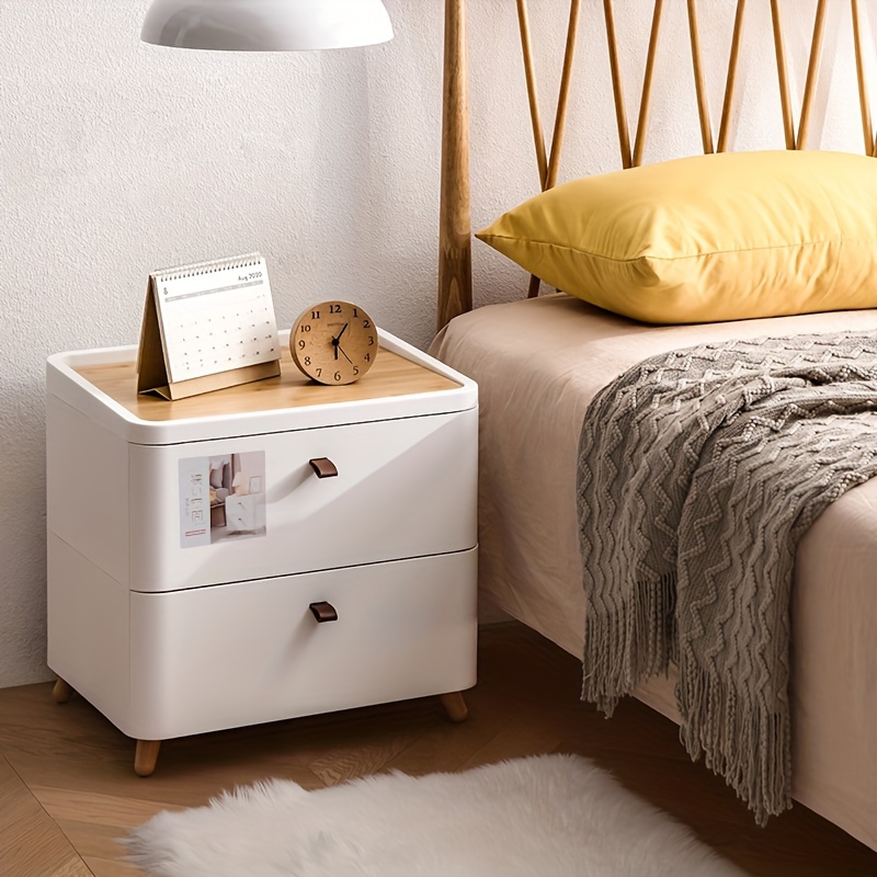 1pc シンプルなスタイルのモダンな寝室のベッドサイドキャビネット