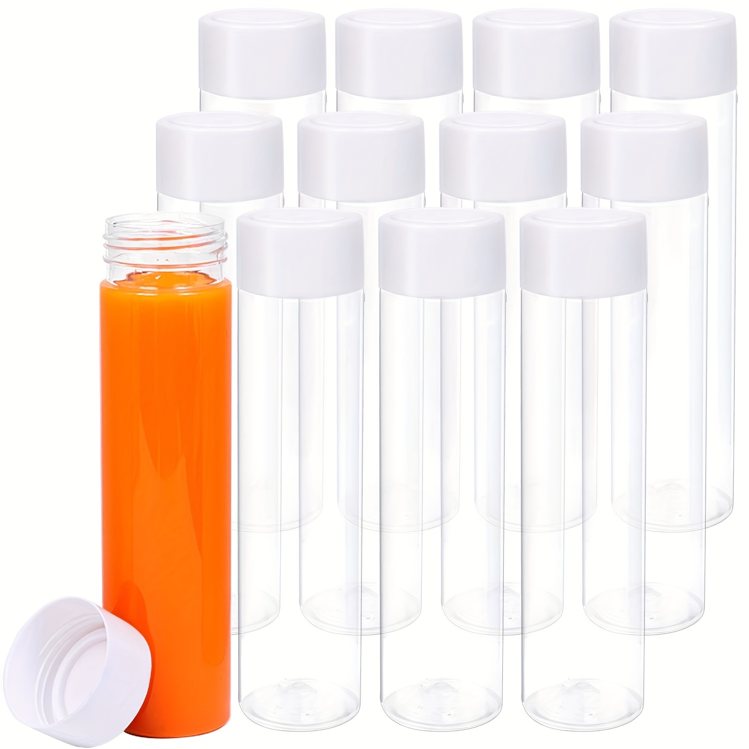 Plastic Lab Reagent Bottle 450ml Sample Sealing Liquid Storage Container  5pcs