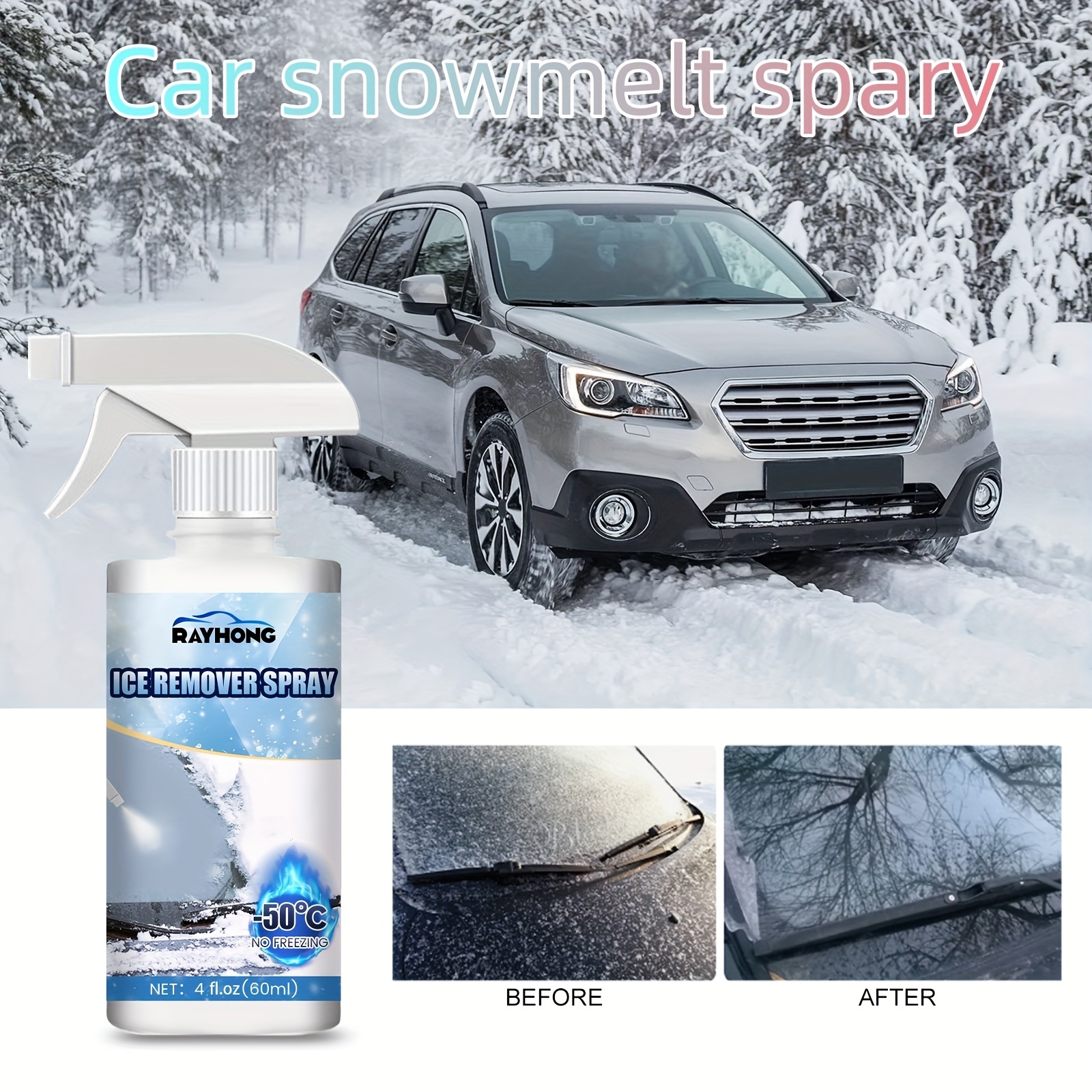 Anti snow Spray Car Windshield Ice Removal Spray Windshield - Temu