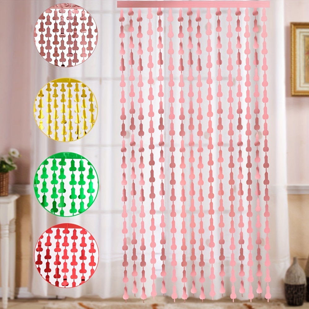 Veki Foil Curtains Curtain For Birthday Wedding Party Bright Rain Curtain  Party Decoration Rain Curtain Party Favors for Kids 8-12 Goodie Bags Boys 
