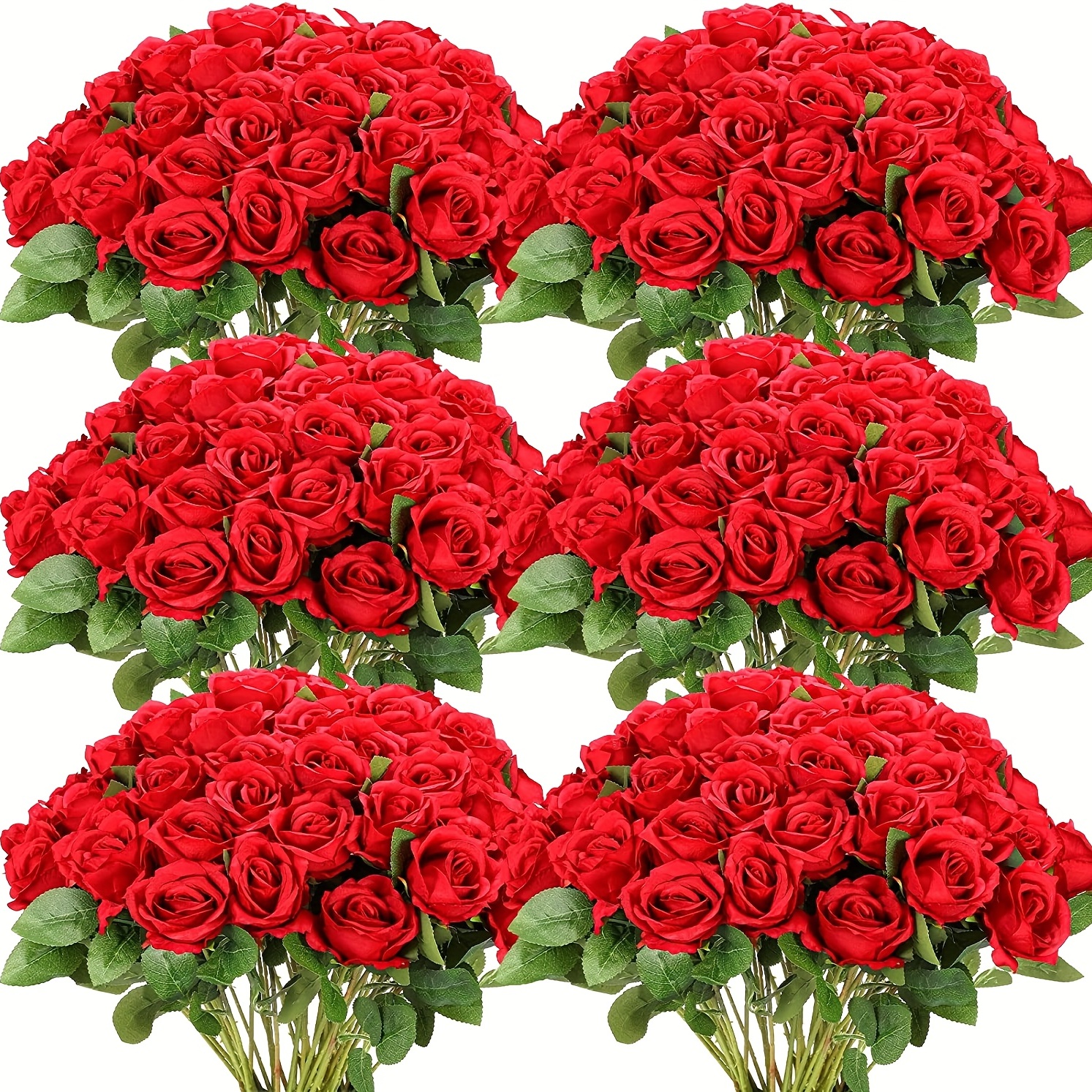 Acquista 10 pezzi di fiori artificiali in lattice di rose, decorazioni per  la casa, bouquet da tavolo per ufficio, feste di nozze
