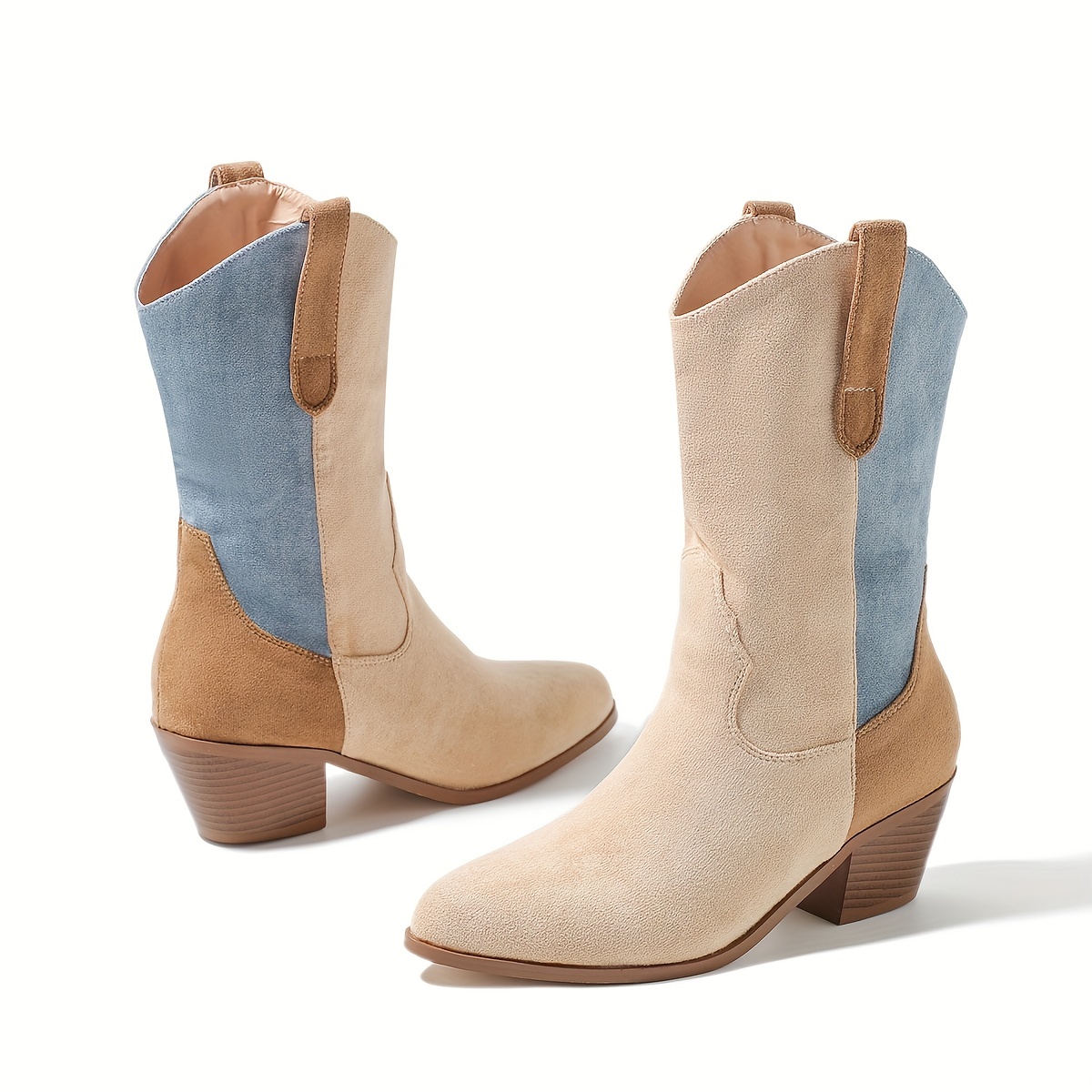 Suede hot sale cowboy booties