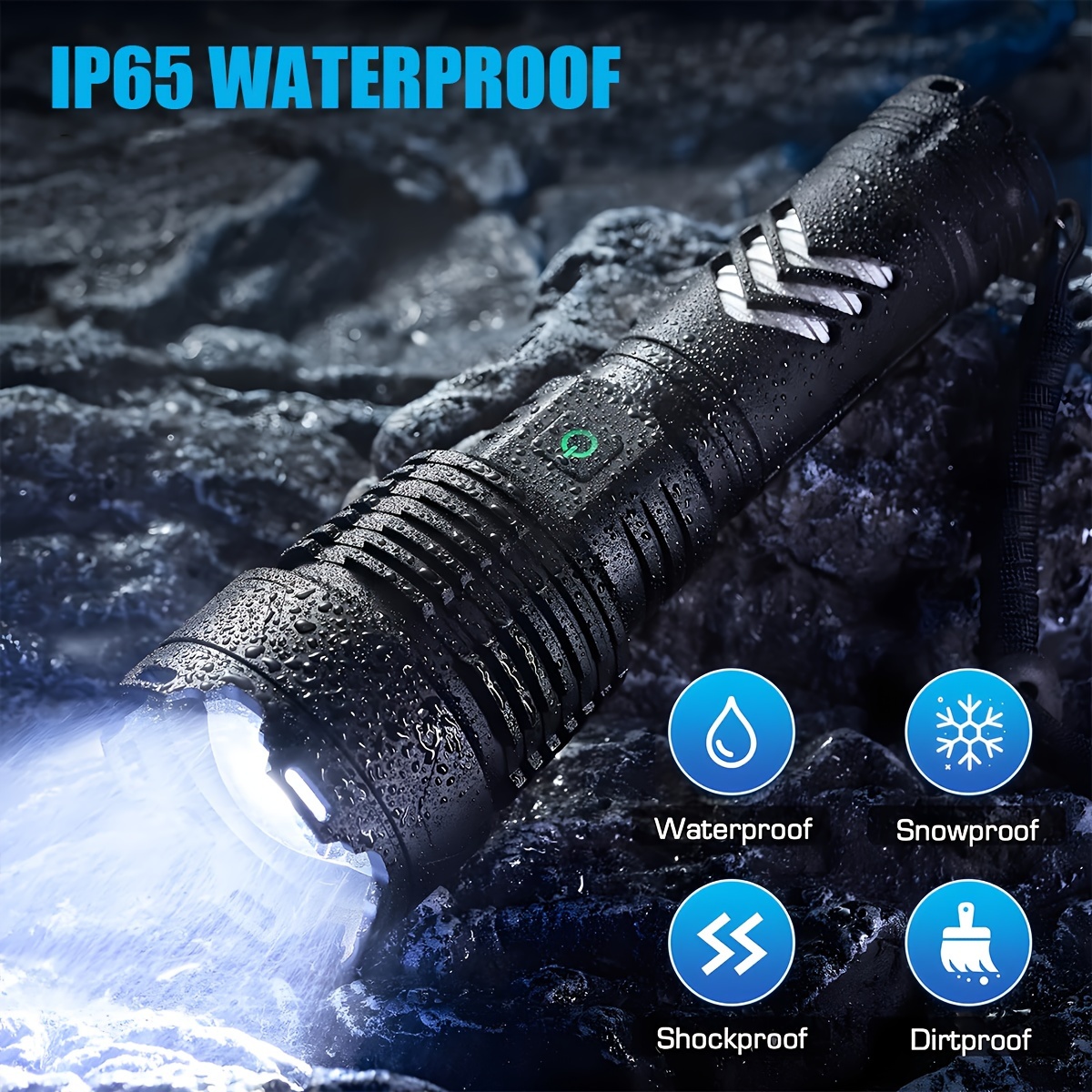 XHP90 Powerful Flashlight Led Rechargeable Lamp Powerful Waterproof  Zoomable USB 26650 Battery Zoom Camp Torch Light