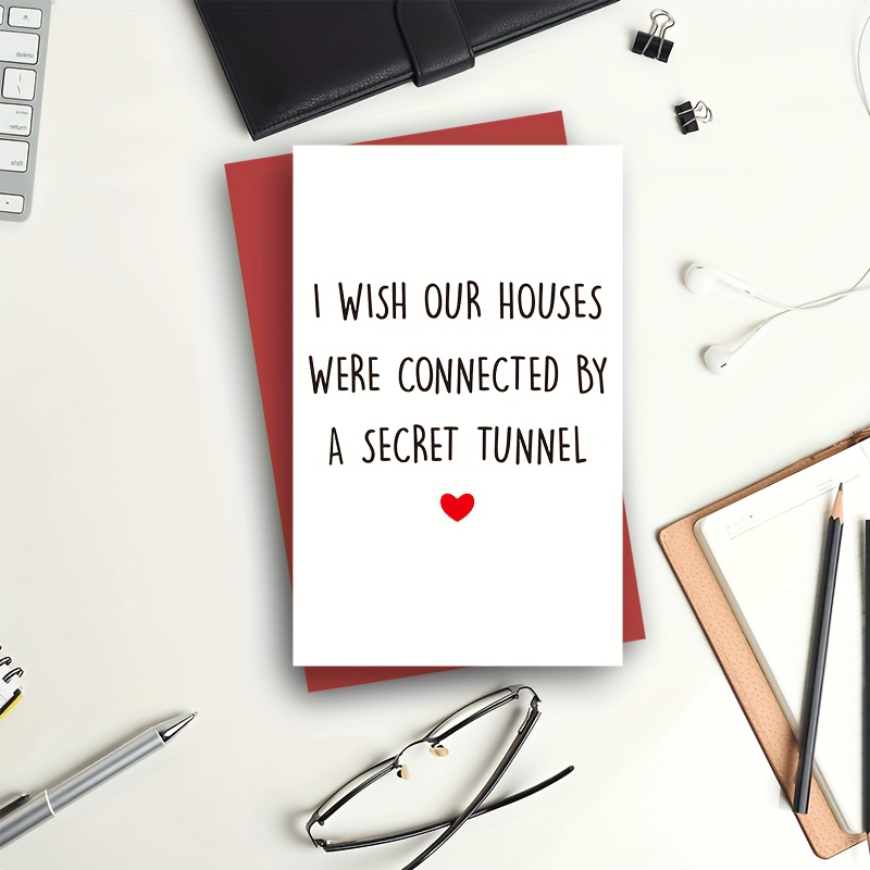 TEMU 1pc Fun Friend Birthday Card, Humorous Best Friend Birthday Card, Long Distance Friendship Card, I Card, Cool Birthday Card With Envelope