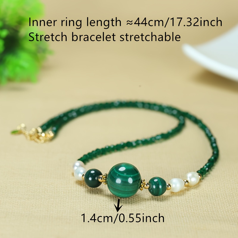 Men's hot sale malachite necklace