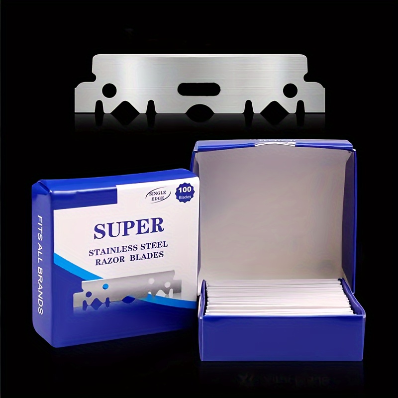 

10pcs/100pcs Stainless Steel Single Edge Razor Blades, Men's Safety Razor Blades, Make Your Shaving Smoother, More Precise And Cleaner
