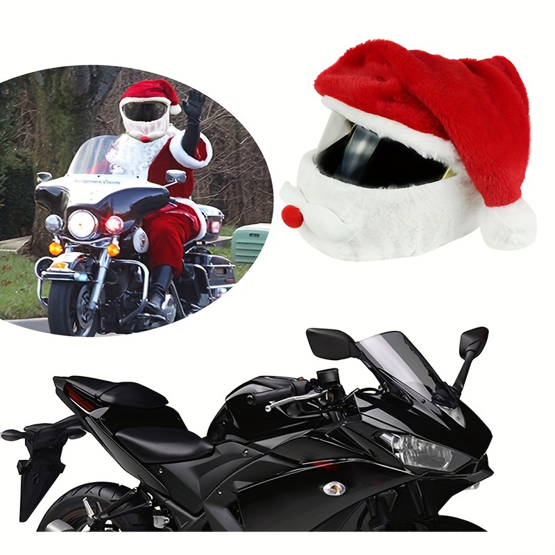

Motorcycle Helmets, Christmas Hats, Crazy And Funny Santa Claus, Motorcycle Helmets, Christmas Hats, Outdoor Supplies