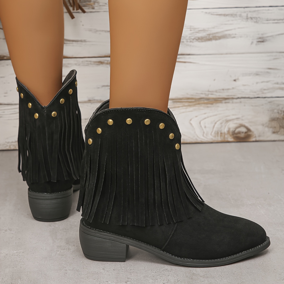 Studded deals western booties