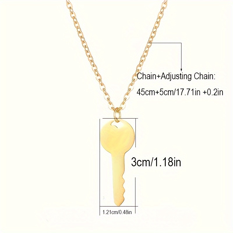 High Quality 18k Gold Plated Lock And Key Design Custom Stainless Steel  Pendant Necklace - Buy Custom Pendant,Pendant Necklace,Stainless Steel  Pendant