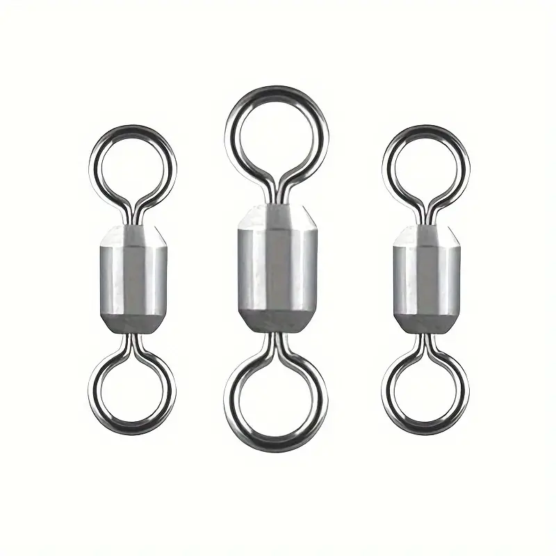 Titanium Alloy 8-shaped Fishing Swivels, Barrel Catfish Tackle, Terminal  Connectors, Fishing Accessories For Hooks Bait Lure * Bass Jigs