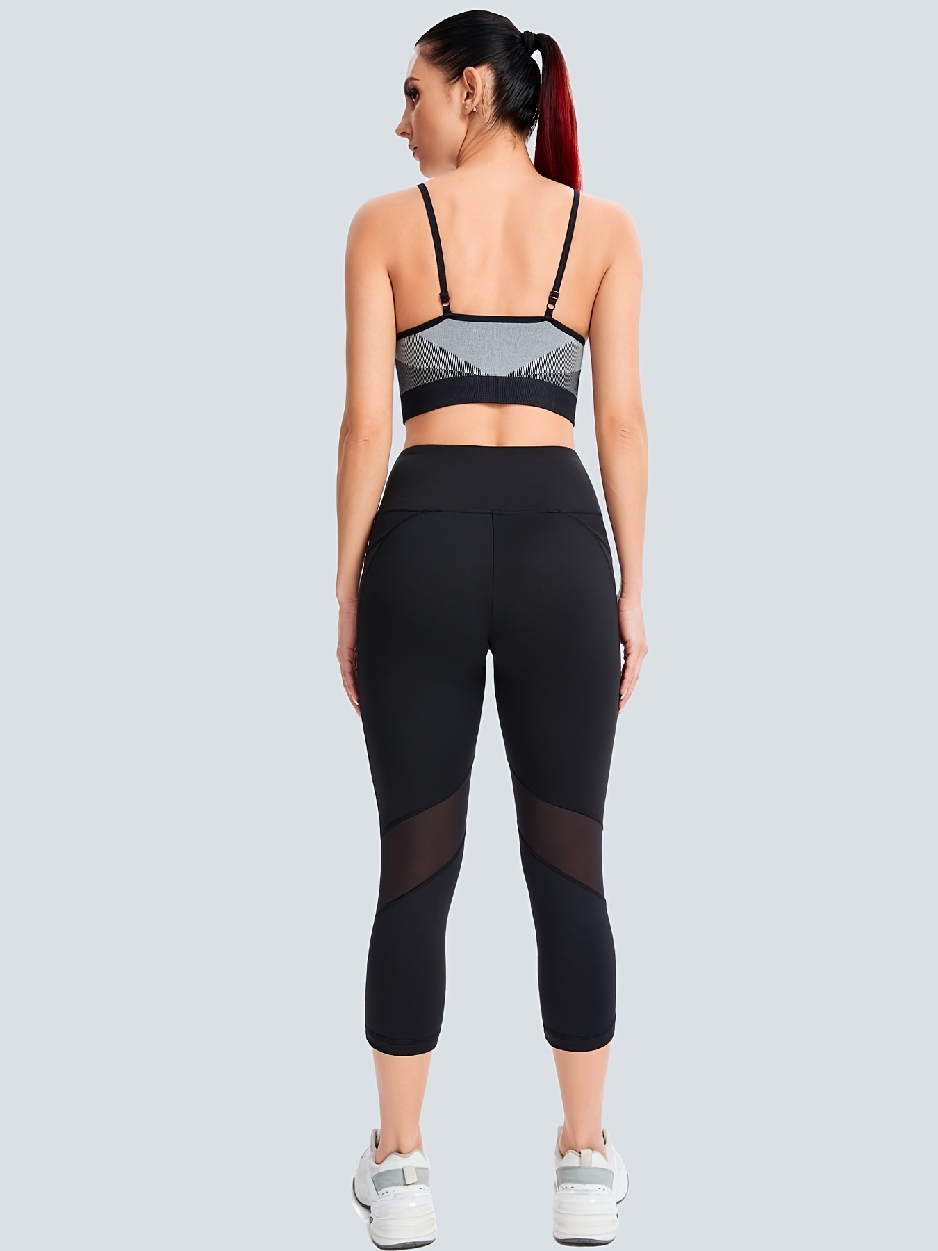 High Waist Black Camo Print Compression Capri Leggings – TEMA