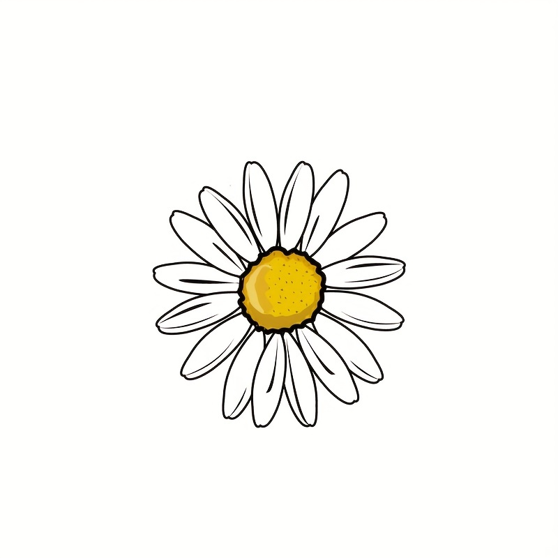 White Daisy Flower Sticker Clear Inspirational Stickers For - Temu