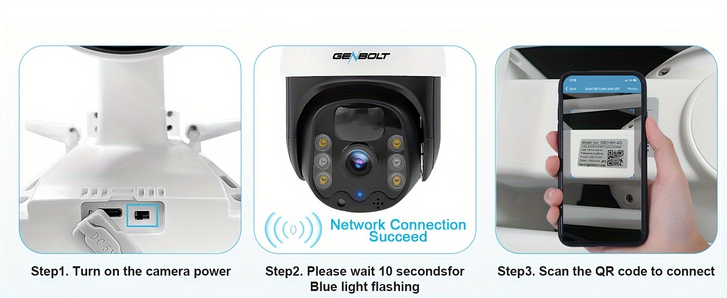 3G/4G LTE Cámara Vigilancia Exterior, GENBOLT PoE Cámara de Seguridad  Inalámbrica Sim Sin wifi 1080P, CCTV Cámara IP con Detección Humana de  Crucero con Tarjeta Sim, Visión Nocturna a Color (DC&POE) 