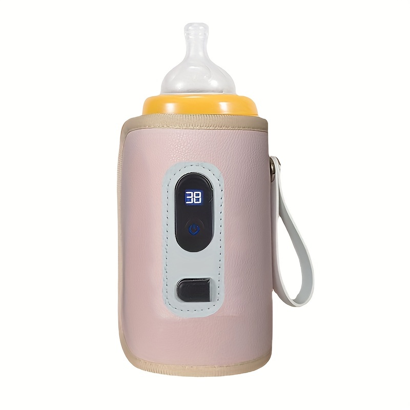 Calentador de biberones portátil para viajes, calentador de leche portátil  inalámbrico para bebés, para llevar, temperatura constante, recargable