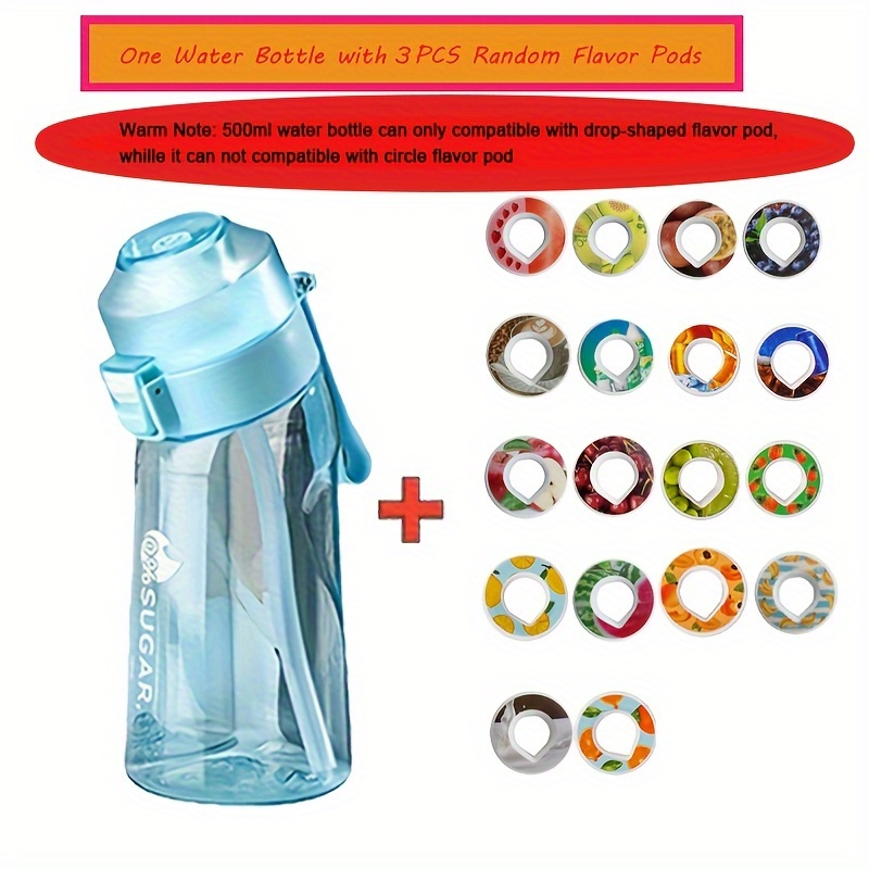 New Outdoor Sports Portable Water Bottles Plastic Round Travel