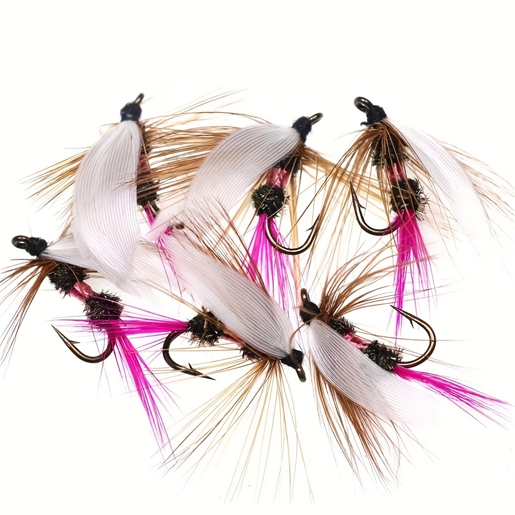 6/12pcs Fly Fishing Hooks Dry Flies Set - Catch Trout & Bass Effortlessly!