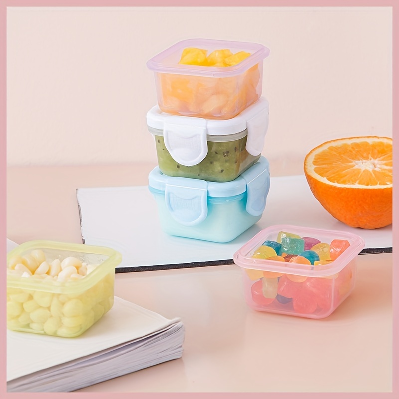 Clear Plastic Containers For Refrigerator With Lids Food - Temu