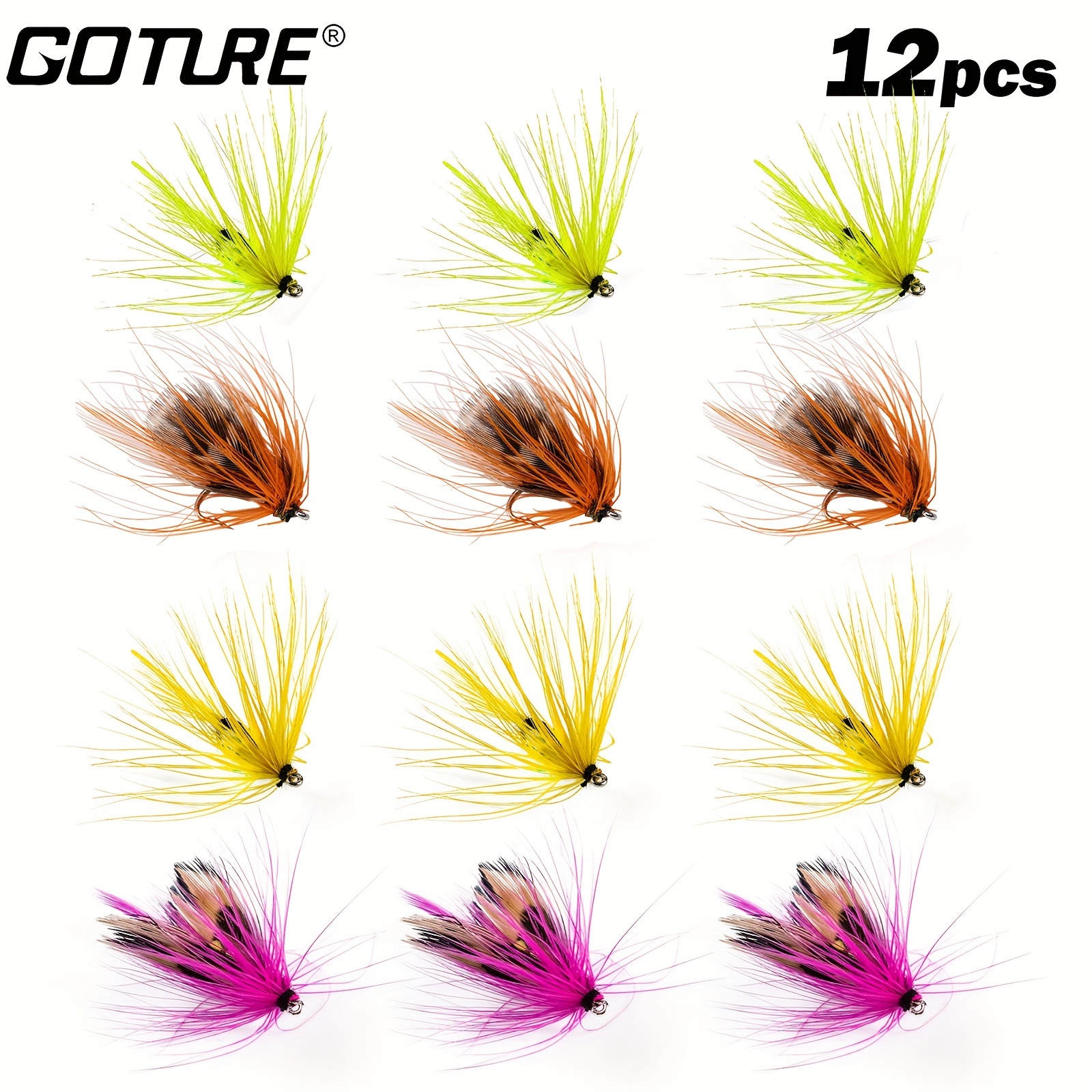 Goture Fly Bait Tying Material 13 Colors Long Fiber Fly - Temu