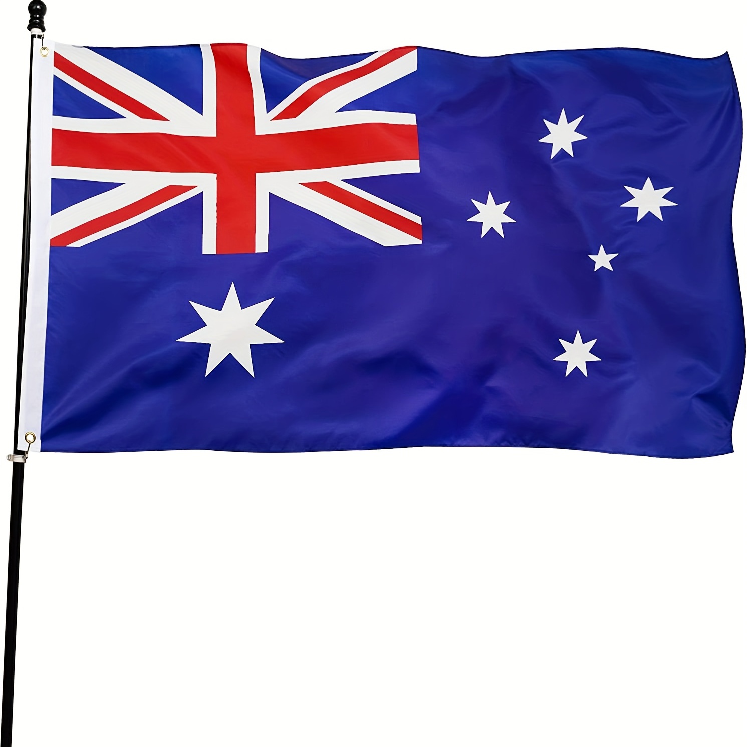 

Vividly Colorful & Fade Resistant 3x5ft Australian Flag - Double Sided Printing With Brass Grommets For Outdoor Decoration