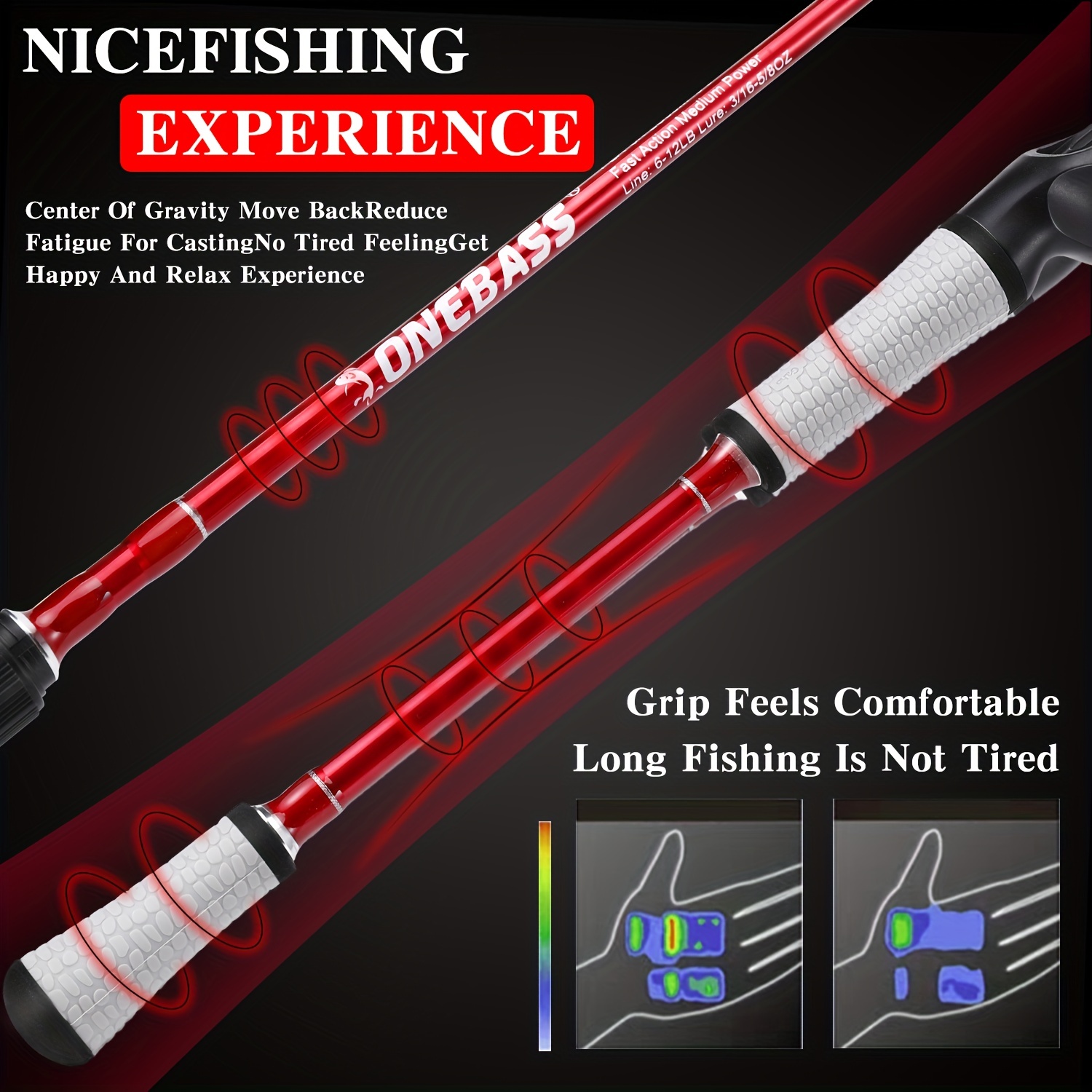 Sougayilang Fishing Rod 2 Sections Casting Rod Spinning Rod - Temu