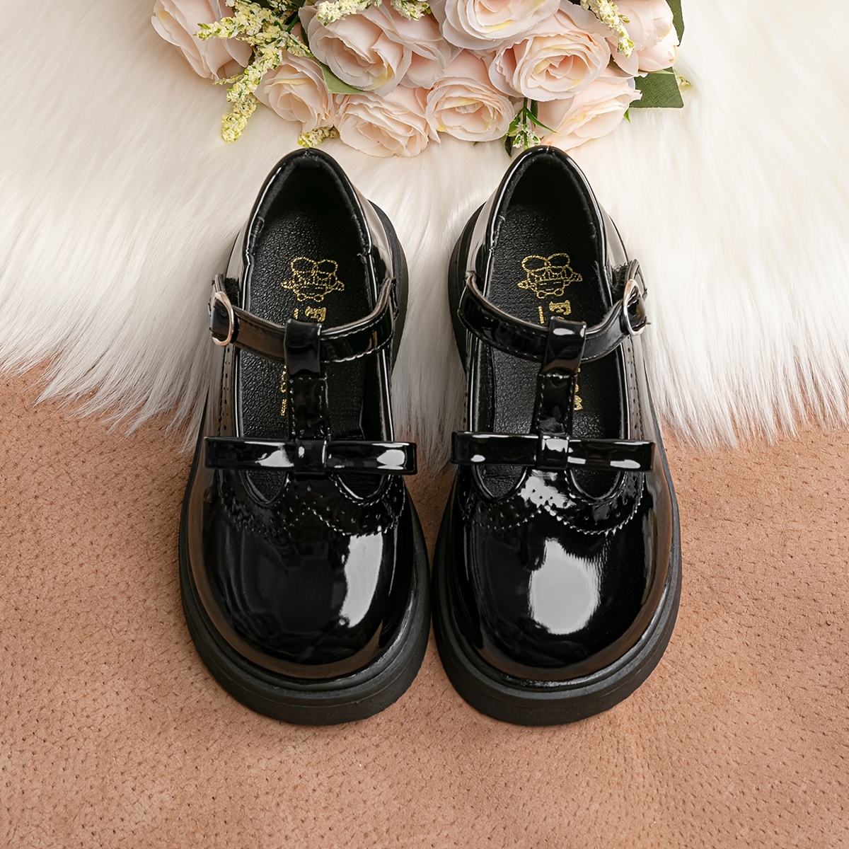 Girls Cute * Shoes, Flat Slip-on Non-Slip Shoes For Uniform Wedding Autumn