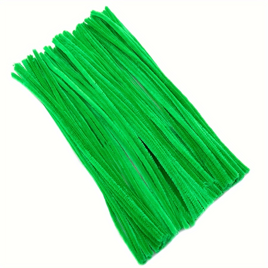 100 Christmas green pipe cleaners