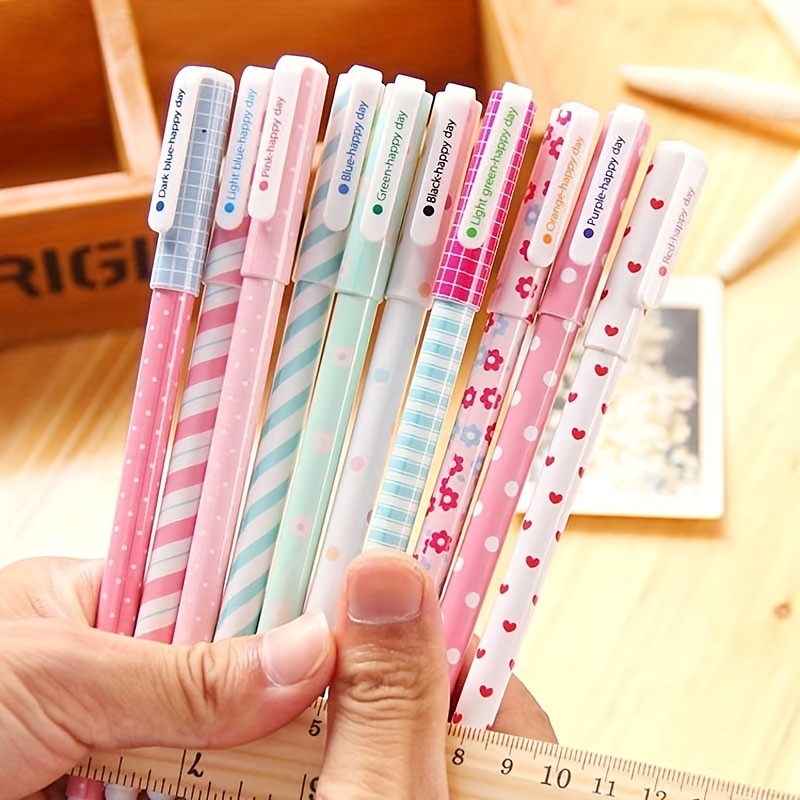 10 Colors Ballpoint Pen Kawaii Stationery Cute Pens Novelty Cute Kawaii Pen  Student Writing Gel Pens Learning Office Supplies