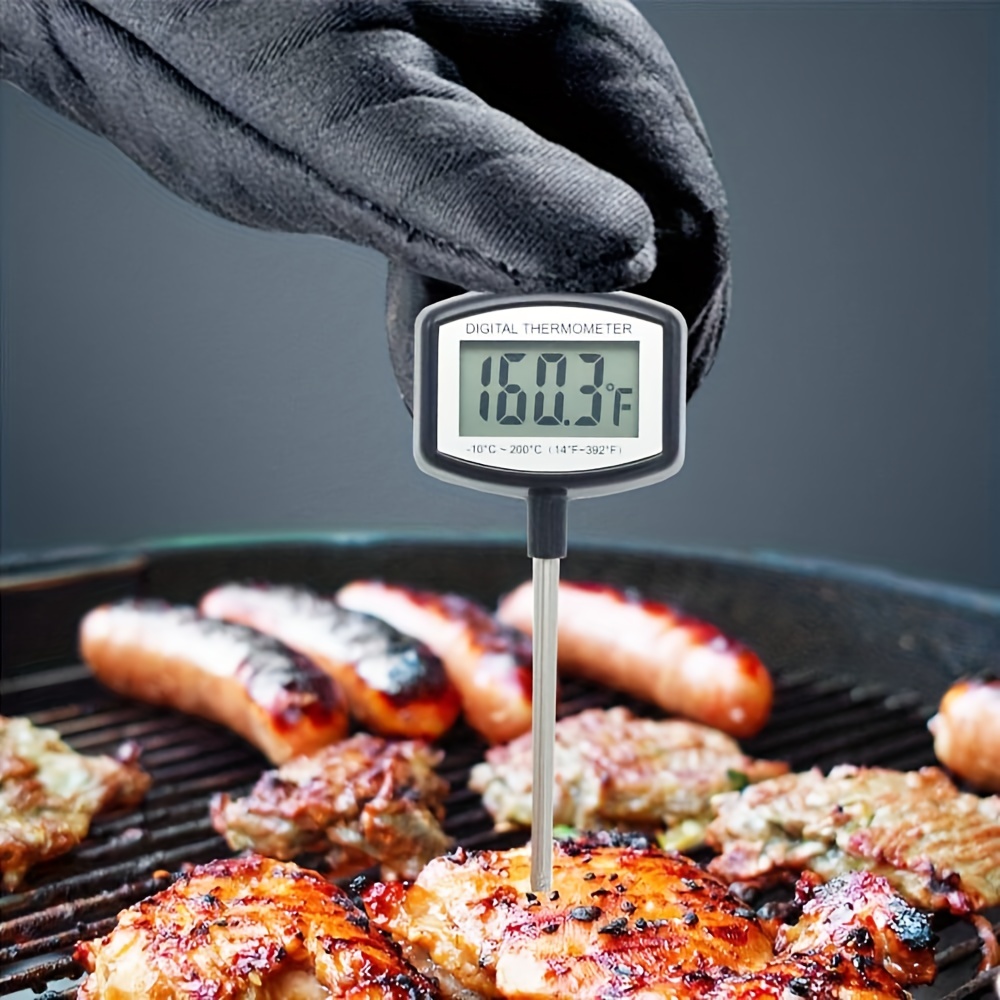 Food Thermometer, Instant Read Meat Thermometer, Termometro Digital Cocina,  Baking Thermometer, Digital Cooking Food Thermometer With Super Long Probe  For Grill Candy Kitchen Bbq Smoker Oven Oil Milk Yogurt, Kitchen  Accessaries, Dorm