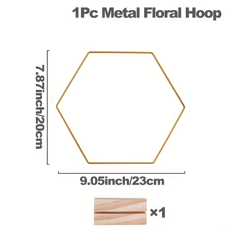 3 Pezzi Cerchio Metallo, PARFCO Cerchi Centrotavola, 20cm Cerchio Metallo  con Base in Legno, Anello in Ferro Oro per Realizzare Decorazioni di  Ghirlande Nuziali e Arazzi : : Casa e cucina