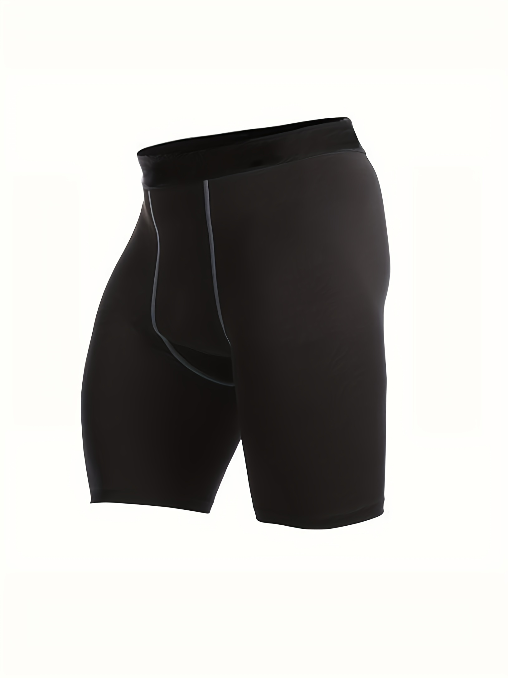 Men's Solid Compression Shorts Active Quick Dry High Stretch - Temu Canada