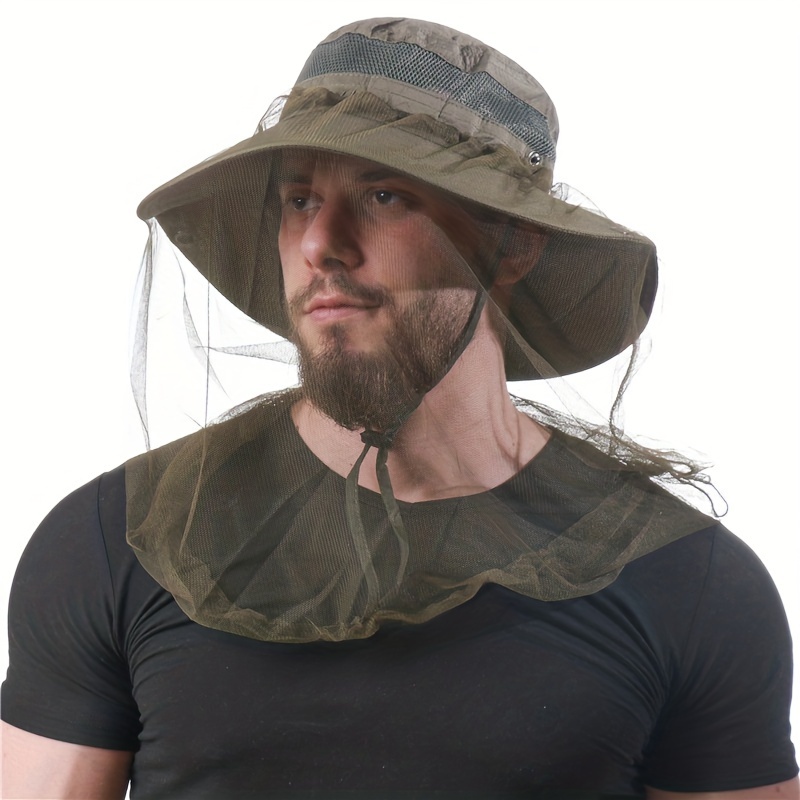 Summer Outdoor Mesh Anti Mosquito Hat Sunscreen Quick Drying